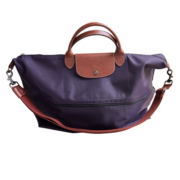 Longchamp Le Pliage Expandable Travel Nylon Crossbody Unisex Weekender Bag - Picture 2 of 12